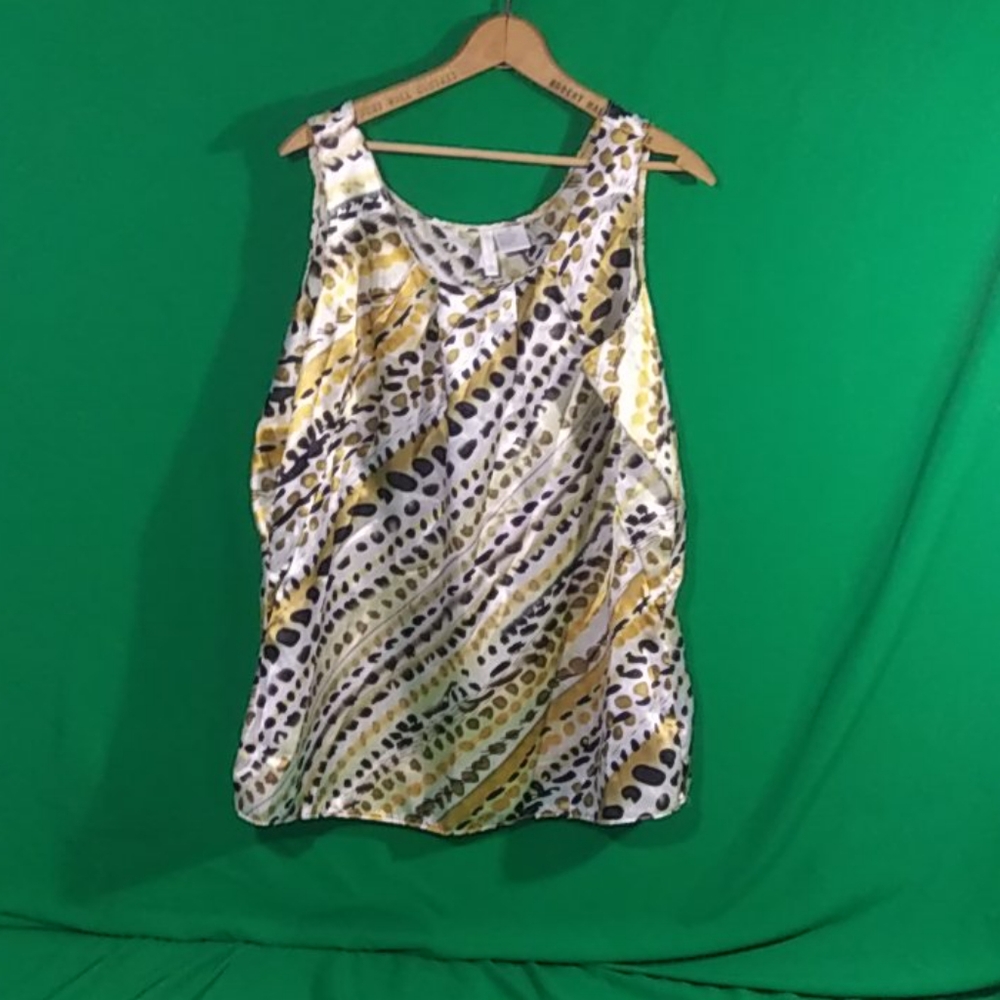 HP Nick & Sarah 2x animal print silky tank top